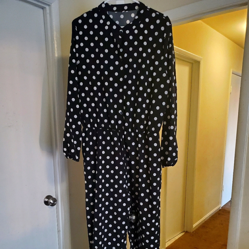 Polka-dot jumpsuit